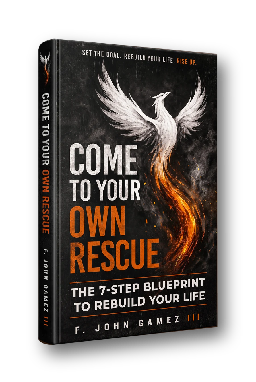 Come to Your Own Rescue 3D book mockup by F. John Gamez III